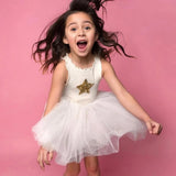 PETITE HAILEY STAR TUTU DRESS - IVORY