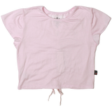 T2LOVE GATHER BACK S/S TOP - BRUSH PINK
