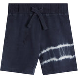 BABY STEPS T-SHIRT AND SHORT SET - NAVY TIE DYE STRIPE