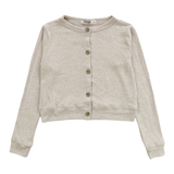 T2LOVE L/S BUTTON CARDIGAN - HEATHER GRAY