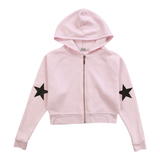 T2LOVE ZIP HOODIE AND SWEATS SET - BALLET PINK/STAR
