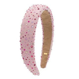 BARI LYNN PADDED JEWEL TULLE HEADBAND - BABY PINK