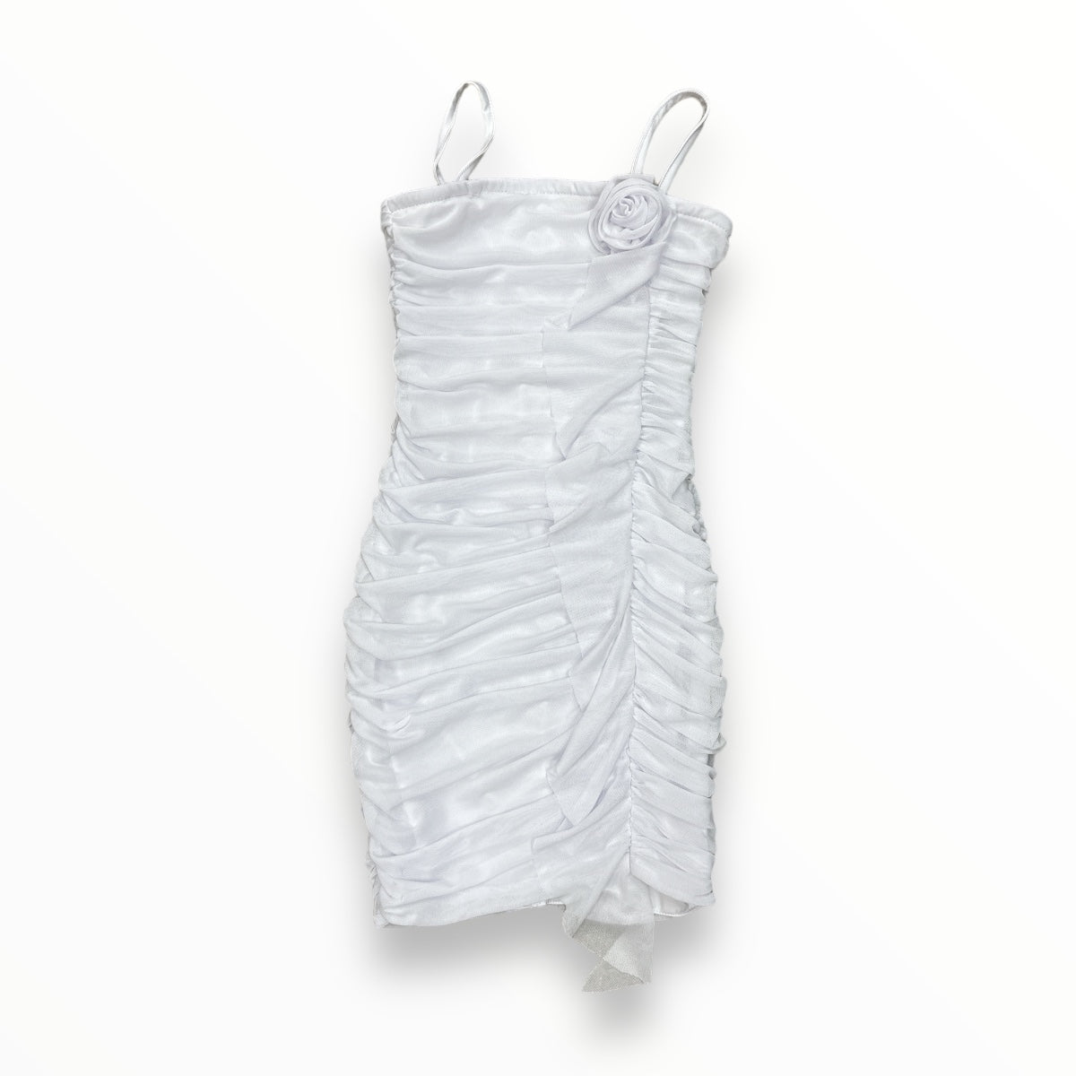 neon rose white dress Neon Rose collared prairie midi dress in white