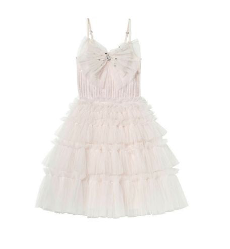 satin tutu dress Girl dress with pearls, Tutu skirt flower girl dress dusty rose, Ivory baby girl dress, Satin dress for kids, Tulle girl dress