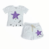 CALIFORNIAN VINTAGE T-SHIRT - WHITE/SPLATTERED STAR