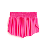 TRACTR BUTTERFLY SHORTS 4-6X - NEON PINK