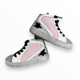 M2B HIGH TOP SNEAKER - PINK/WHT/SILVER/BLACK