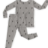 ONE LITTLE LOVE BAMBOO PAJAMA SET - LIGHTNING BOLT