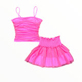 FLOWERS BY ZOE SKIRT - SPARKLE PINK
