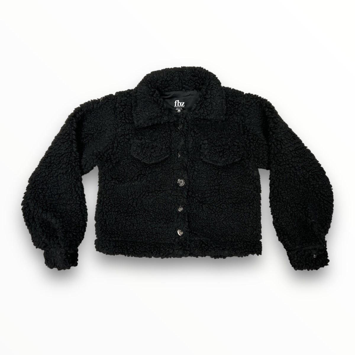 FLOWERS BY ZOE SHERPA JACKET BLACK Meant 2 Be