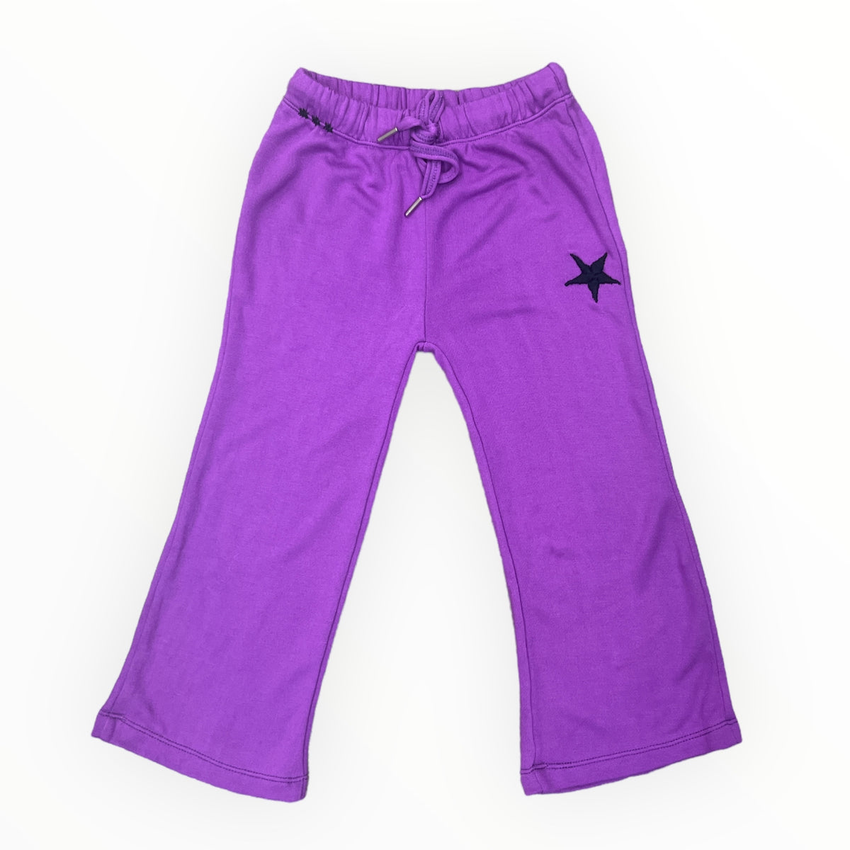 FLOWERS BY ZOE WIDE LEG SWEATPANT PURPLE/EMBROIDERED STAR Meant 2 Be