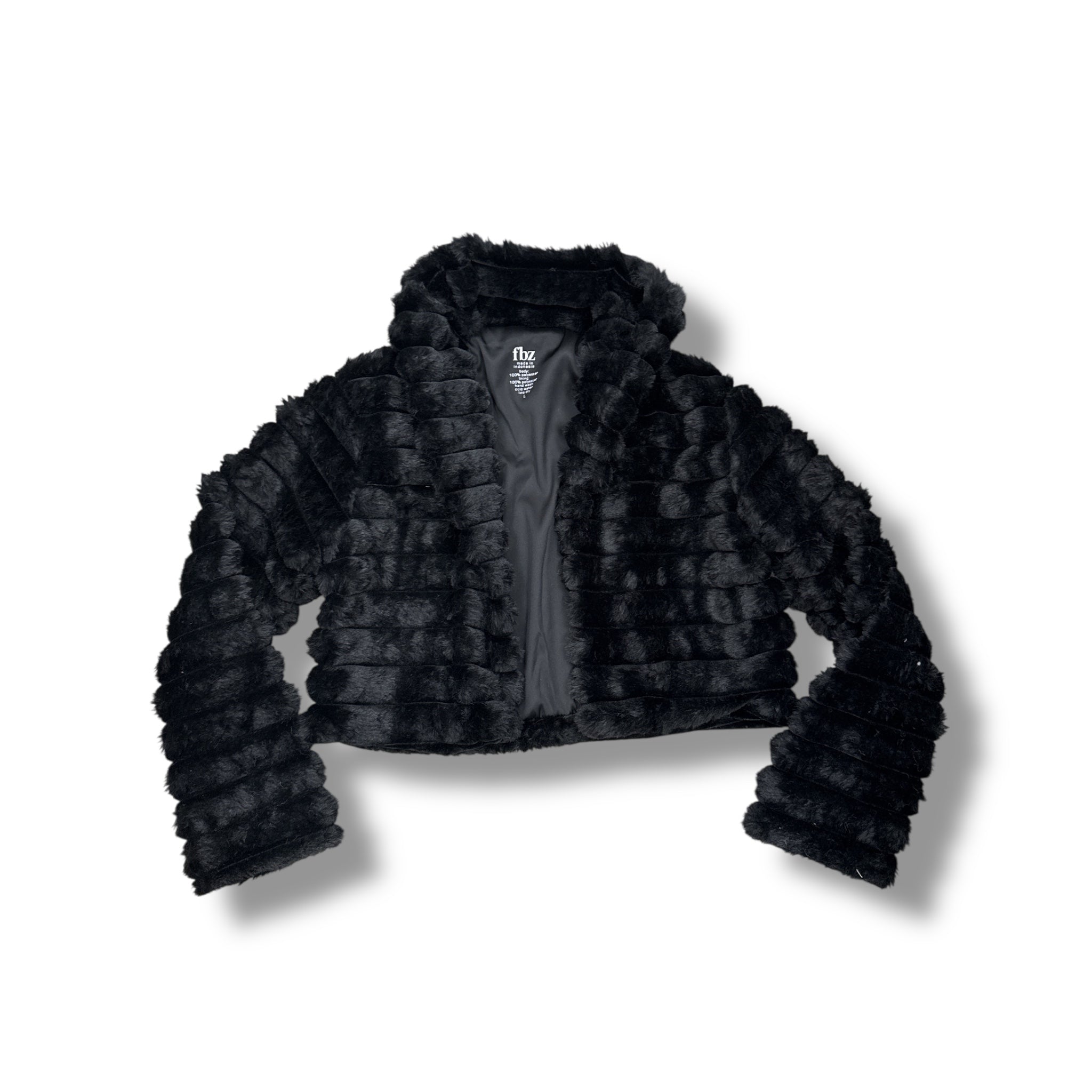 Flowers by Zoe Black Fur Bomber Jacket – Meant 2 Be Kids