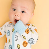 LITTLE ONE FOOTIE - ELECTRIC SMILEY