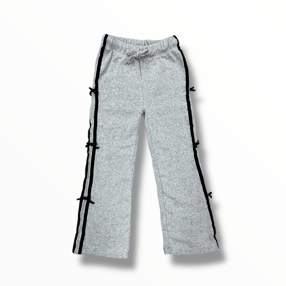 FLOWERS BY ZOE VELVET BOW SWEATPANT HEATHER GRAY – Meant Be Kids