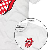 MC2 SAINT BARTH ROLLING STONES T-SHIRT - CHECK TONGUE/WHITE