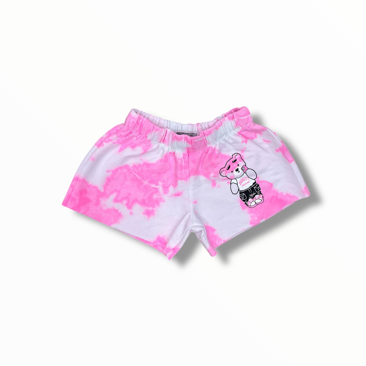FIREHOUSE SHORT PINK TIE DYE/VARSITY BEAR - Main Image