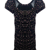 KATIE J TWEEN AND JUNIOR ANYA DRESS - BLACK DITSY FLORAL