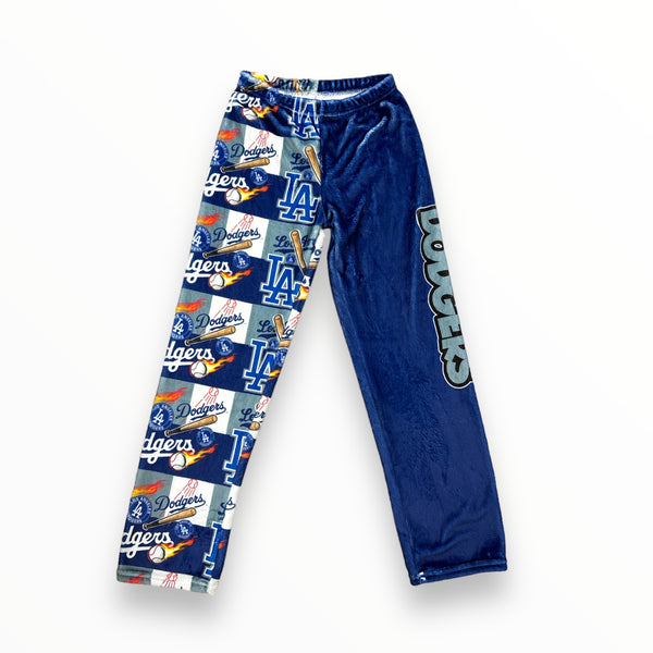 PENELOPE WILDBERRY FUZZY LOUNGE PANTS - DODGERS