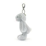 JELLYCAT BASHFUL SILVER BUNNY BAG CHARM