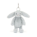 JELLYCAT BASHFUL SILVER BUNNY BAG CHARM