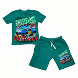 CALIFORNIAN VINTAGE T-SHIRT - GREEN/CHAMPIONS
