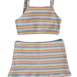 PICCOLI PRINCIPI EUGENIA TANK AND SKIRT SET - STRIPE