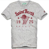 MC2 SAINT BARTH T-SHIRT - GRAY/ SB BASKETBALL