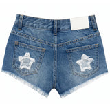 KATIE J TWEEN HOLLYWOOD STAR APPLIQUE SHORTS
