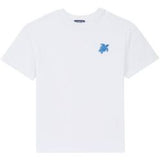 VILEBREQUIN BOYS T-SHIRT - WHITE/EMBROIDERED TURTLE