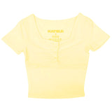 KATIE J KEELY TEE - BUTTER YELLOW