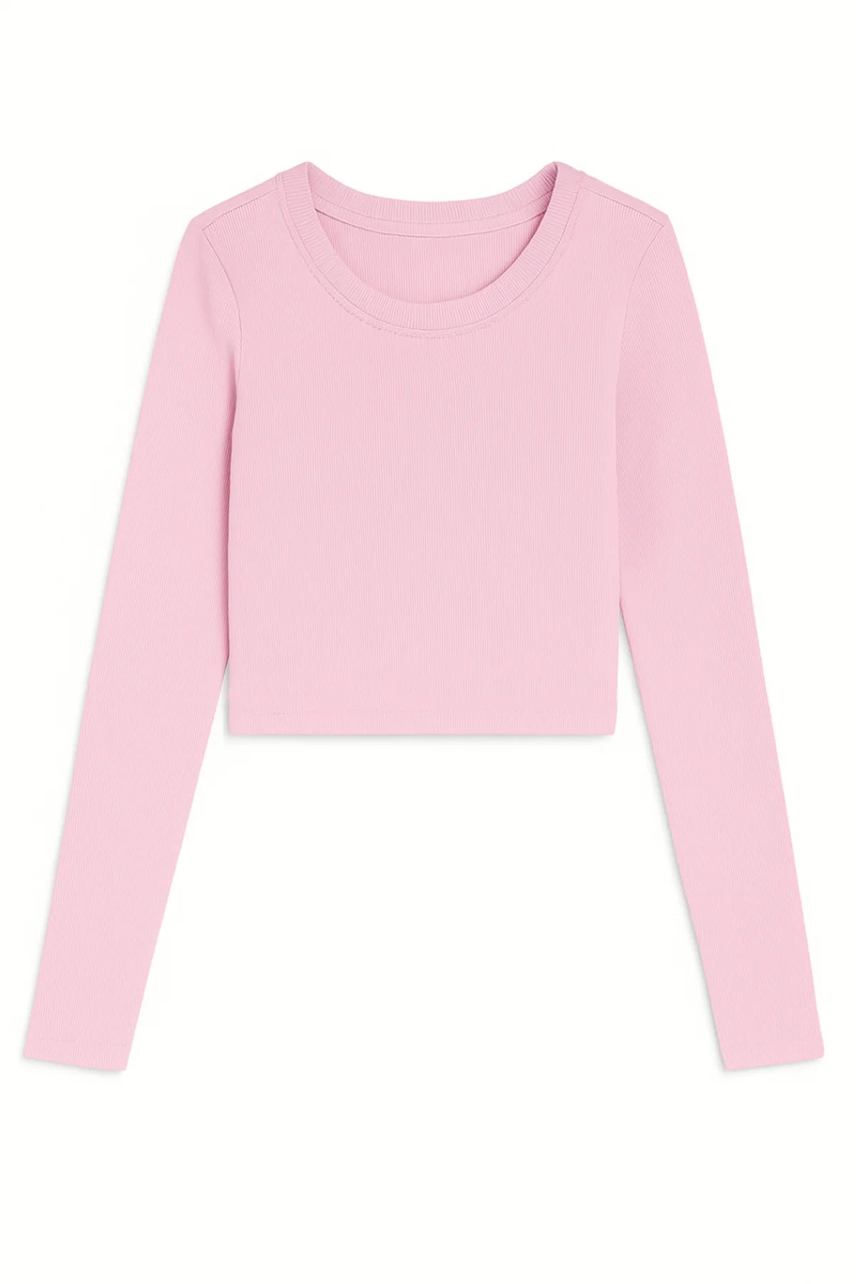KATIE J LIVI RIBBED LONG SLEEVE TEE - BALLET PINK – Meant 2 Be Kids