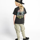 MUNSTER LADDER TEE - SOFT BLACK