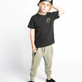 MUNSTER LADDER TEE - SOFT BLACK