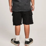 MUNSTER FAVE CARGO SHORT - BLACK