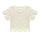 KATIE J TWEEN MAIZIE STRETCH TEE - NATURAL