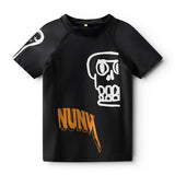 NUNUNU KOOKY SKULL RASHGUARD - BLACK