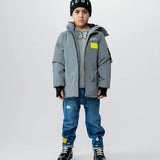 NUNUNU REFELCTIVE DOWN JACKET - LUNAR GRAY