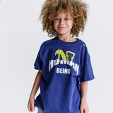 NUNUNU HUMAN T-SHIRT - INDIGO