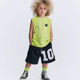 NUNUNU SPLASH SLEEVLESS SHIRT - HOT LIME