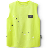 NUNUNU SPLASH SLEEVLESS SHIRT - HOT LIME