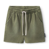NUNUNU WASHED SWEATSHORTS - OLIVE