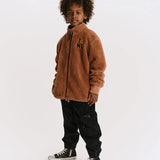NUNUNU LOVE NU SHERPA JACKET - TEDDY BROWN