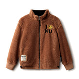 NUNUNU LOVE NU SHERPA JACKET - TEDDY BROWN