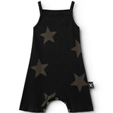 NUNUNU STAR TANK OVERALL - BLACK