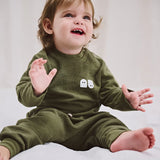 NUNUNU SPOOKIES BABY SET - OLIVE