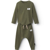 NUNUNU SPOOKIES BABY SET - OLIVE