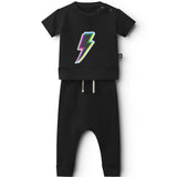 NUNUNU DIZZY BOLT BABY SET - BLACK