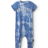 NUNUNU MEGA TIE DYE OVERALL - BLUE