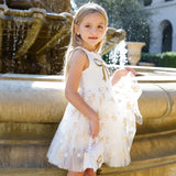 PETITE HAILEY BOW TUTU DRESS - WHITE