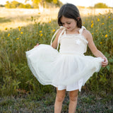 PETITE HAILEY HANNA TUTU DRESS- IVORY